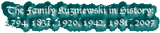 The Kuzniewski Family in History